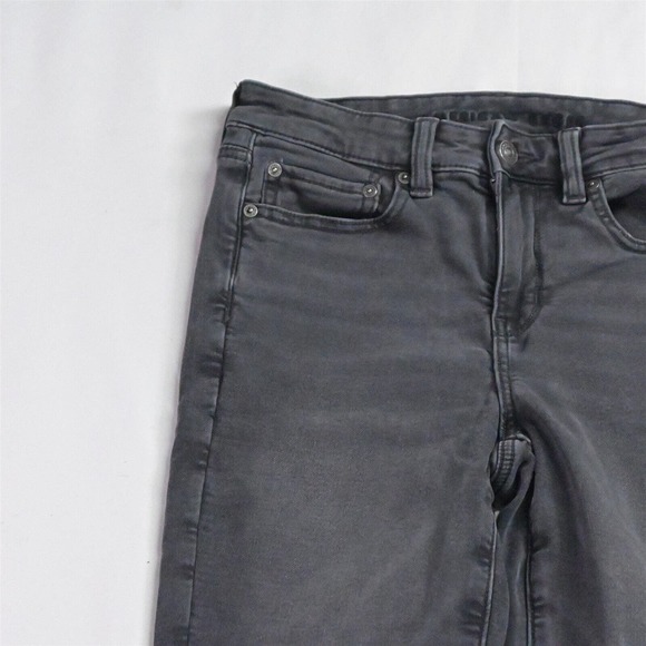 American Eagle 8 Short Super Hi Rise Jegging‎ Cozy Next Level Denim Jeans - Picture 2 of 7